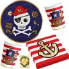 Piraten-Party-Set 32tlg. -  für 8 Gäste Teller Becher Produktbild-Vorschau 1