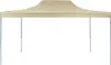 vidaXL Profi-Partyzelt Faltbar 3×4 m Stahl Creme Produktbild-Vorschau 1