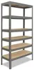 shelfplaza PRO 230x80x30 cm ťažký regál v sivá s 6 policami Náhľad obrázku produktu 1