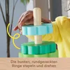 Pyramide en bois, fleurs colorées MATTEL Fisher-Price HXT77 Voir les images du produit 4