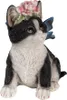 Clayre & Eef Figur Katze 12x10x15 cm Schwarz Weiß Produktbild-Vorschau 2