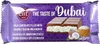 A chocolate bar wrapper with a depiction of the chocolate inside and ingredients. Produktbild-Vorschau