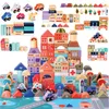 Cubes en bois avec tampon Happy City 115 pcs Voir les images du produit 5