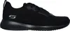 A black Skechers Bobs Squad sneaker shown from the side. Náhľad obrázku produktu
