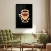 MuchoWow® MuchoWow® Gerahmtes Poster Kaffee - Sprichwörter Produktbild-Vorschau 2