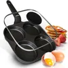 Endusor pánev na volská oka pro všechny typy sporáků, pánev na smažení vajec Náhled obrázku produktu