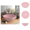 vidaXL Luxus-Waschbecken Rund Matt Rosa 32,5x14 cm Keramik Produktbild-Vorschau 1