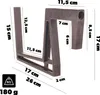 KADAX Support Accroche-pot de fleurs Balcon Crochet Voir les images du produit 2