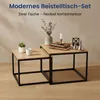 Couchtisch 2er Set aus Holz, Wohnzimmertisch Modern, Produktbild-Vorschau 7