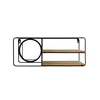 Wandregal mit Spiegel schwarz Metall 50 cm x 10 cm x 20 cm Produktbild-Vorschau 13