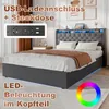 MODFU Boxspringbetten 140X200 mit Bettkasten,Jugendbett mit Produktbild-Vorschau 11