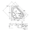 Schulte Eckbadewanne Komplettset Garda, 135x135 cm, Produktbild-Vorschau 7