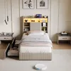 UnboxG Polsterbett 90x200 cm mit 2 Schubladen, Bett mit Produktbild-Vorschau 2