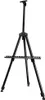 A black aluminum easel on a white background. Voir les images du produit