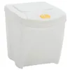 vidaXL Poubelles empilables 3 pcs. Blanc 75 L Polypropylène Voir les images du produit 11