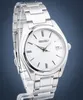A close-up studio shot of a silver Seiko watch with a white face. Náhľad obrázku produktu