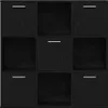 vidaXL Bücherschrank Schwarz Eichen-Optik 90x28x90 cm Produktbild-Vorschau 6