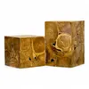 Two wooden cube-shaped tables are shown against a white background. Produktbild-Vorschau