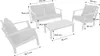 sweeek - Gartenlounge-Set für 4 Personen - Holzfarben Produktbild-Vorschau 7