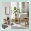 Relaxdays Badhocker, Bambus, kompakt, offene Bauweise, Produktbild-Vorschau 5