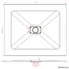 SMC Duschwanne Duschtasse 120x100cm mit anti-rutsch Produktbild-Vorschau 10