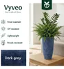 Vyveo - Blumentopf Tower - Dunkelgrau (Retro) - 31x52 Produktbild-Vorschau 2