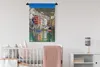 MuchoWow® Wandteppich Wandbehang Bunte Boote auf dem Wasser Produktbild-Vorschau 2