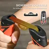 A person's hands are holding and demonstrating a hand exerciser, with a safety buckle shown separately. Náhľad obrázku produktu