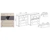 KINDERKOMMODE DARLA D10 90/40/95 Eiche/Anthrazit Produktbild-Vorschau 4