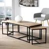 CALICOSY - Lot de 3 tables basses gigognes L100 cm - LENNY Voir les images du produit 2