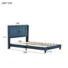 Letto imbottito MODFU 140×200 cm, letto matrimoniale con Anteprima dell’immagine prodotto 4