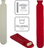 Wärmflasche XL 2 Liter Schlauch Extra Lang Bezug Rot  72cm Produktbild-Vorschau 2