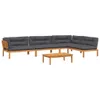 The Living Store 5-tlg. Garten-Sofagarnitur aus Paletten Produktbild-Vorschau 3