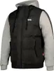 Giacca da uomo con cappuccio regular fit DOWPOT Nero/Grigio Anteprima dell’immagine prodotto 7