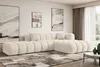 A modern living room with a large sectional sofa, abstract art on the wall, and a patterned rug. Produktbild-Vorschau