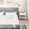 vidaXL Proteggi-materasso Bianco 140x200 cm Impermeabile Anteprima dell’immagine prodotto 2