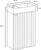 Badplaats Ensemble lavabo pour salle de bains Bosco 40 x 22 Voir les images du produit 6