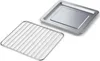 A baking tray and a wire rack are shown on a white background. Anteprima dell’immagine prodotto