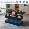 Merax salontafel met LED-verlichting en stopcontact, USB- Productafbeelding-voorbeeld 11