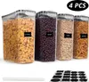 Vorratsdosen, 4-tlg Vorratsdosen Set, 4L Müsli Schüttdose & Produktbild-Vorschau 1