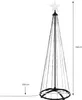 Choinka świecąca stożek zewnętrzna 150 cm Podgląd zdjęcia produktu 16