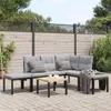 CLORIS 5-tlg. Garten-Sofagarnitur mit Kissen Schwarz Stahl Produktbild-Vorschau 1