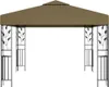 vidaXL Pavillon 3x3 m Taupe 180 g/m² Produktbild-Vorschau 1