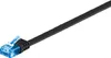 goobay Flach Patchkabel Cat 6a U/UTP schwarz 0,5 m Produktbild-Vorschau 2