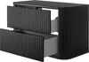 Mobile da bagno, nero, 80,4 x 51,7 x 41,5 cm, maniglie nere Anteprima dell’immagine prodotto 4
