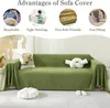 Sofa Überwurfdecke 1/2/3/4 Sitzer Chenille Sofa Produktbild-Vorschau 7