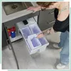 Relaxdays Cestino da incasso, 2 scomparti, 2 x 8 l, L x P x Anteprima dell’immagine prodotto 7