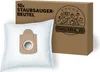 A vacuum cleaner bag and its packaging are shown against a white background. Produktbild-Vorschau
