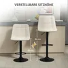 Lot de 2 tabourets de bar HOMCOM, tabourets rembourrés avec Voir les images du produit 5
