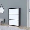 A shoe cabinet with three drawers is shown in a room with a grey wall and wooden floor. Náhled obrázku produktu